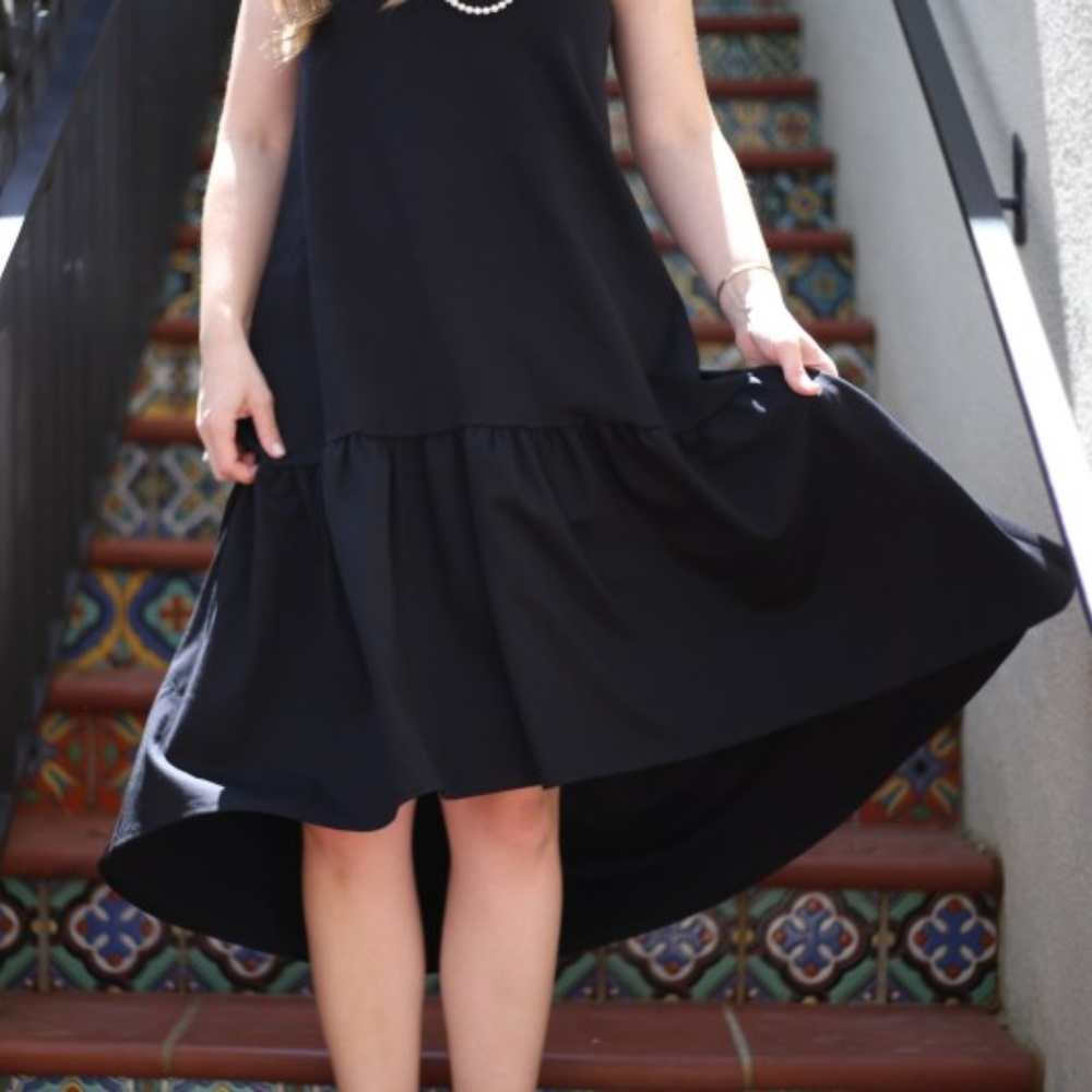 NEW Flowy Sundress Midi Dress Pockets Like The Row - Picture 7 of 8